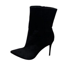 Wild Diva Black suede ankle boots